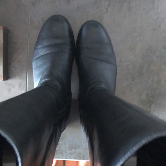 Gabor-black-leather-knee-high-boots UK size 41/2 - Picture 6 of 7